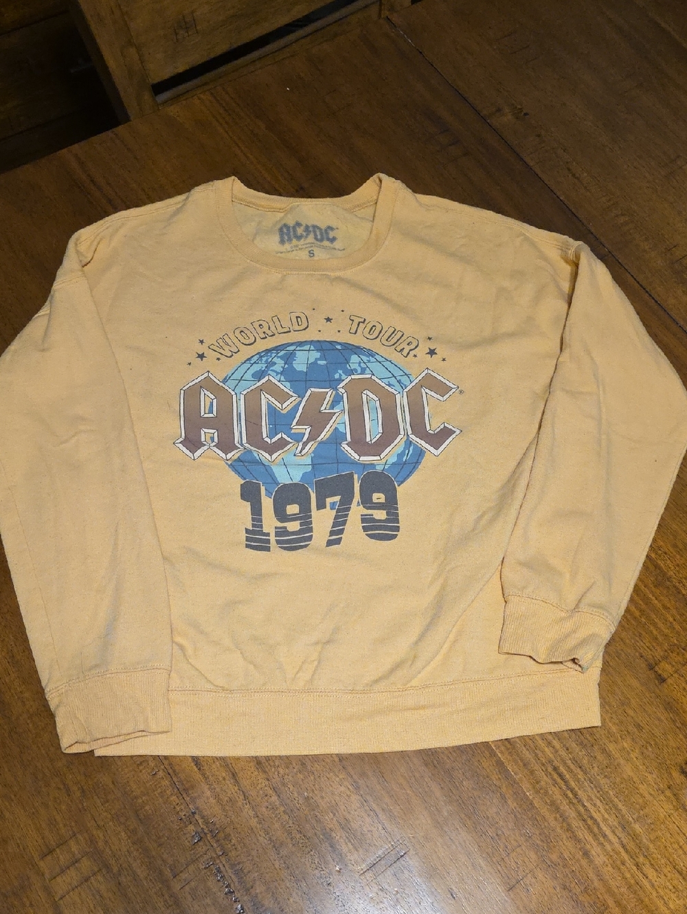 AC/DC Yellow Graphic World Tour Sweatshirt